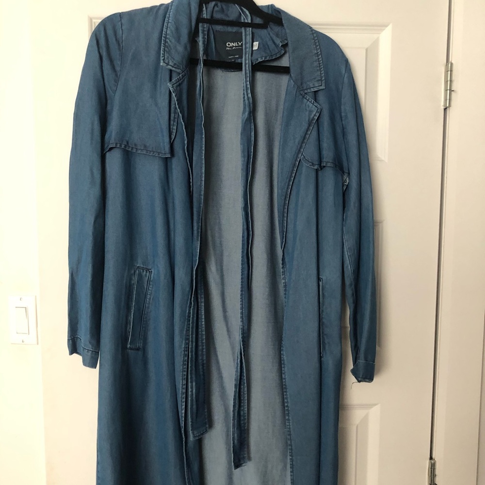 Long cardigan jeans